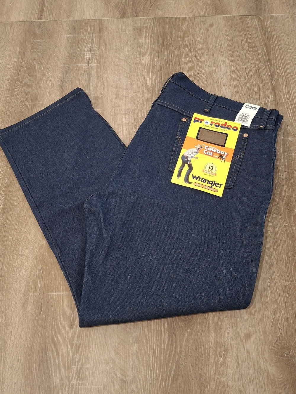 Wrangler 13MWZ Cowboy Cut Original Fit Jeans Men's 46x32 NWT Dark Indigo